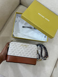 MK Inspired Crossbody Bag / White (With Long Strap, Dust Bag & Box)