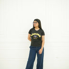 LONDON BLACK-PRINTED TSHIRT