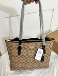 Coach Tote Bag Beige / Black (With Dust Bag & Box)