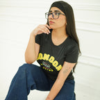 LONDON BLACK-PRINTED TSHIRT