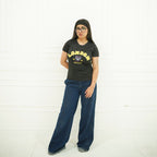 LONDON BLACK-PRINTED TSHIRT