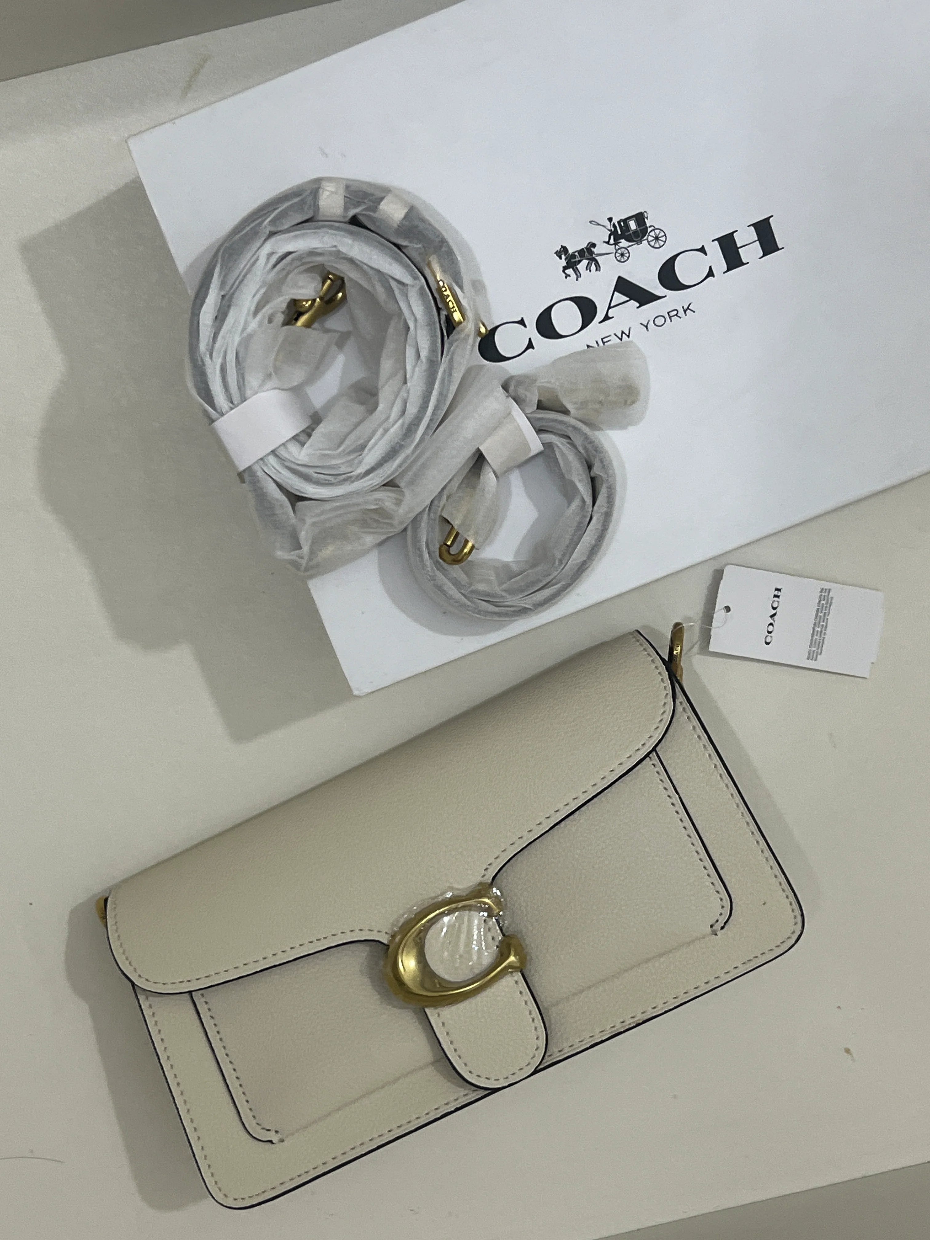 WHITE COACH TAB 26 BAG (WITH STRAPS & BOX)