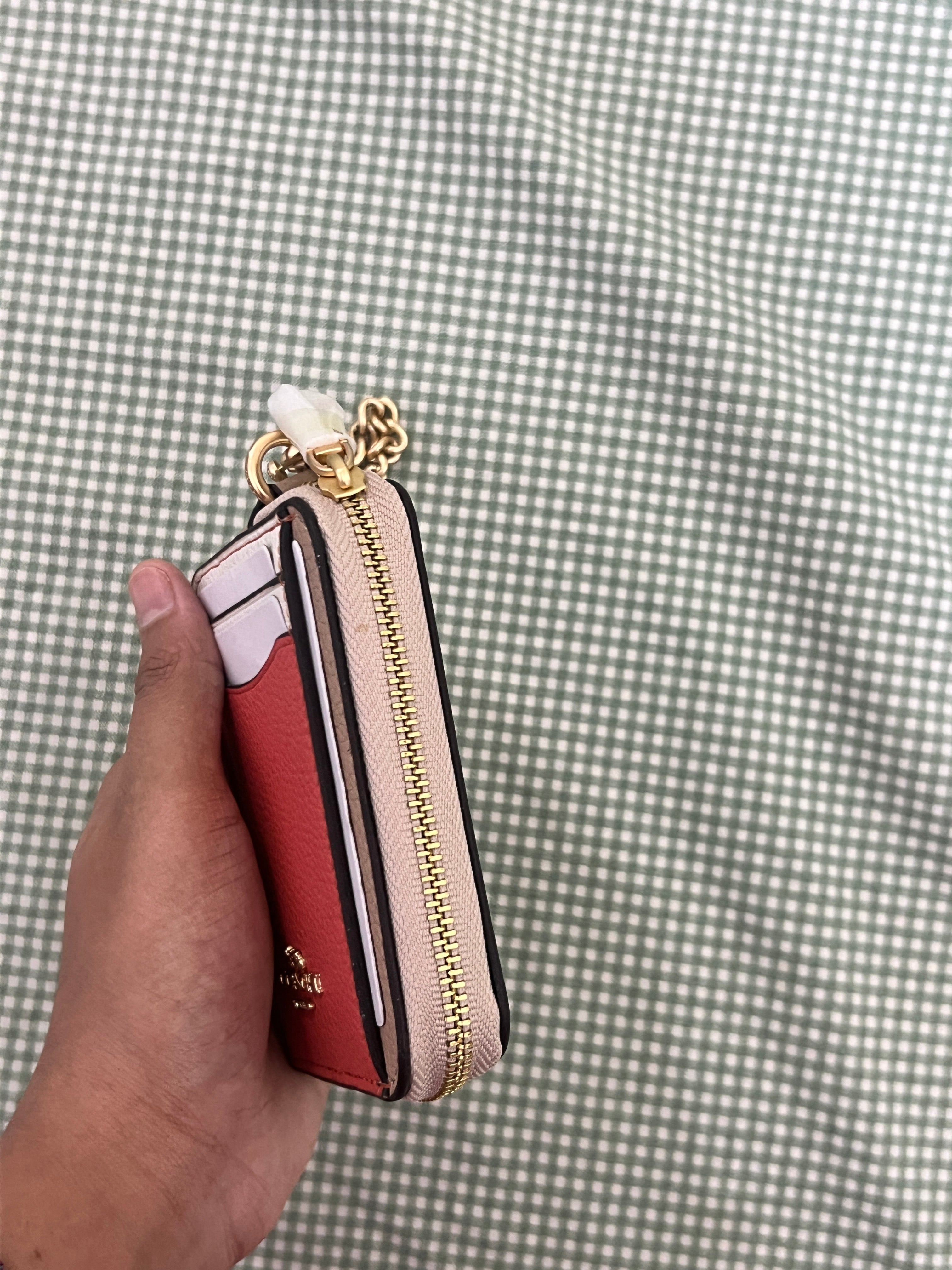 Coach Zip Card Case in Signature Canvas