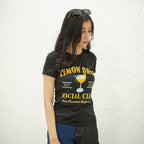 LEMON DROP SOCIAL CLUB BLACK-PRINTED TSHIRT