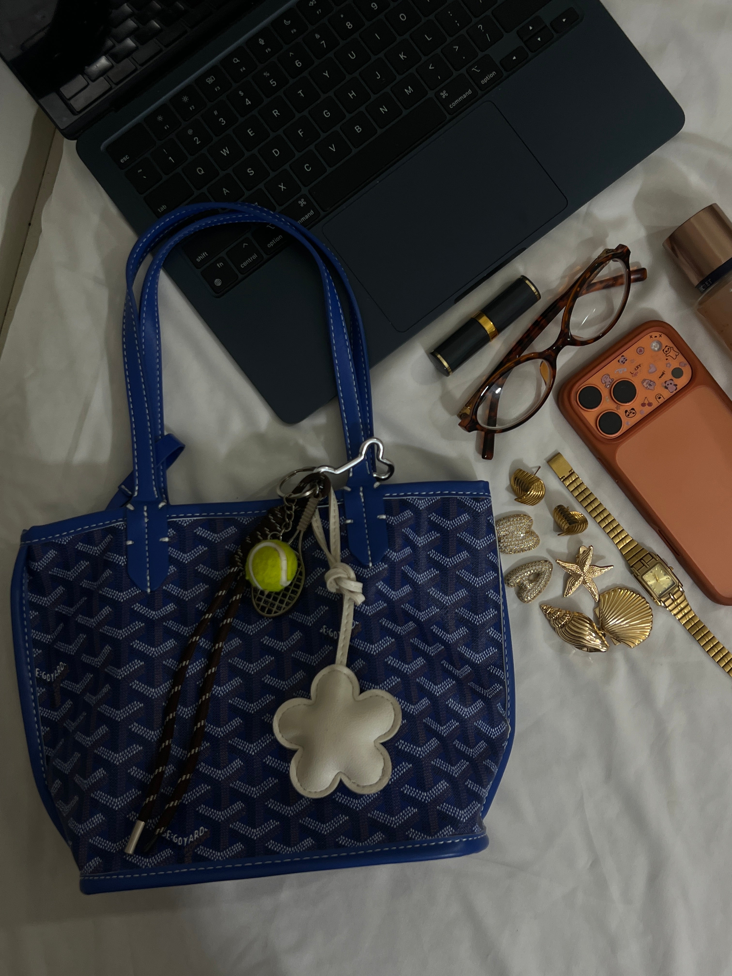 Goyard Tote Bag -  Mini Blue (with Pouch)