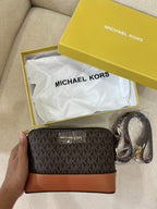 MK Inspired Crossbody Bag / Brown (With Long Strap, Dust Bag & Box)