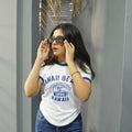 HAWAII BEACH WHITE- PRINTED TSHIRT