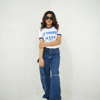 ST - TROPEZ WHITE-PRINTED TSHIRT