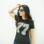 77 BLACK- PRINTED TSHIRT