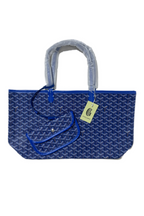 Goyard Tote Bag – Medium Blue (With Pouch)