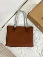 Coach Tote Bag Orange / Brown (With Dust Bag & Box)