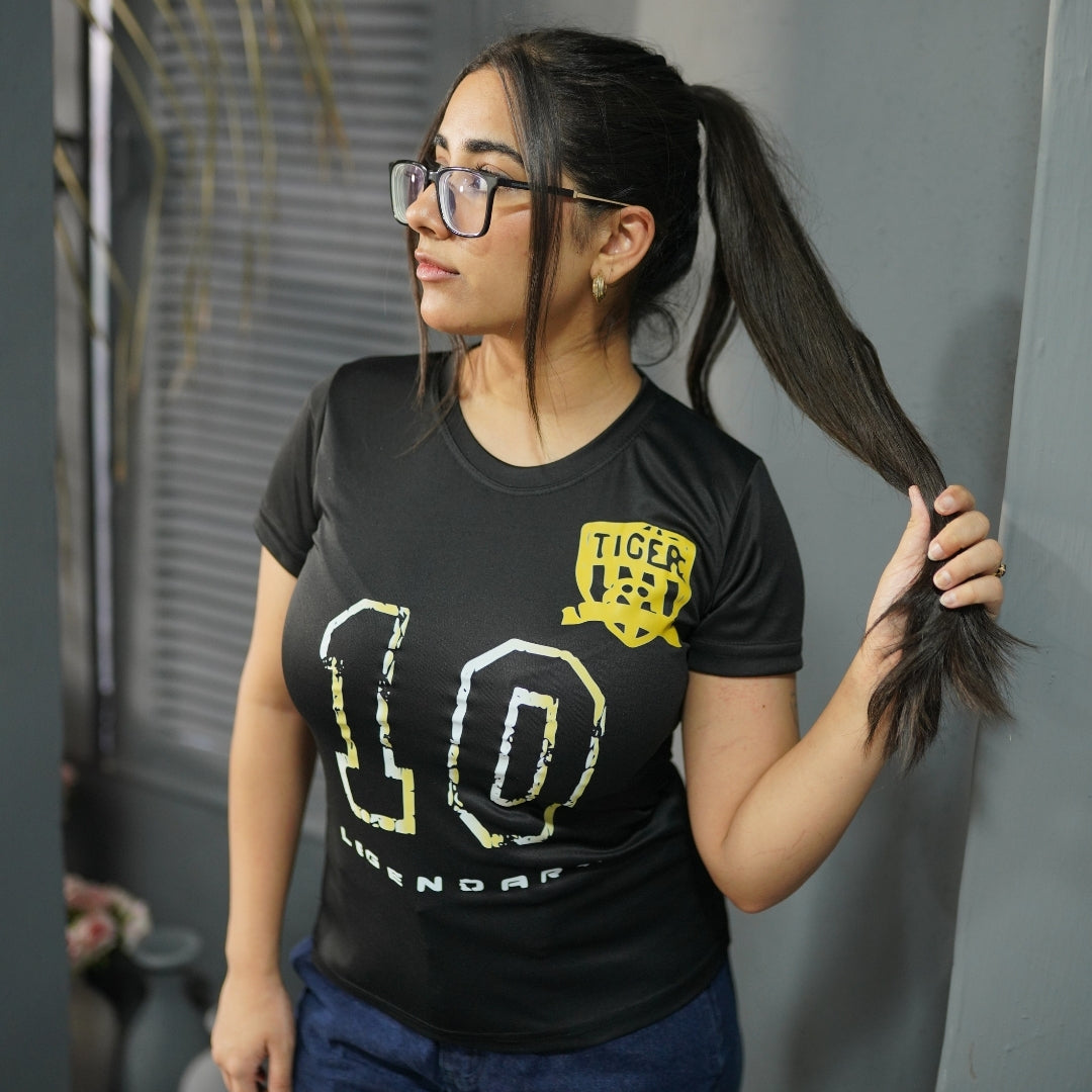 10 LEGENDARY BLACK- PRINTED TSHIRT