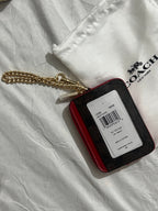 Coach Signature Canvas with Red Trim