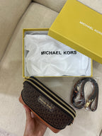 MK Inspired Crossbody Bag / Brown (With Long Strap, Dust Bag & Box)