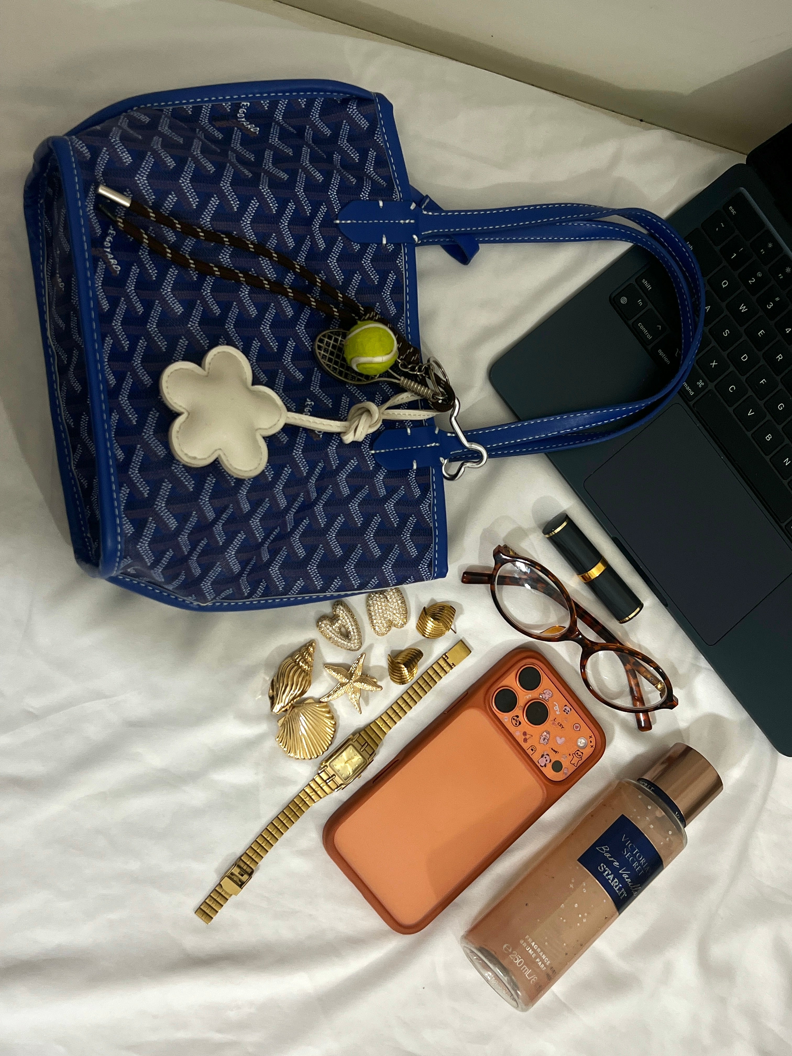 Goyard Tote Bag -  Mini Blue (with Pouch)