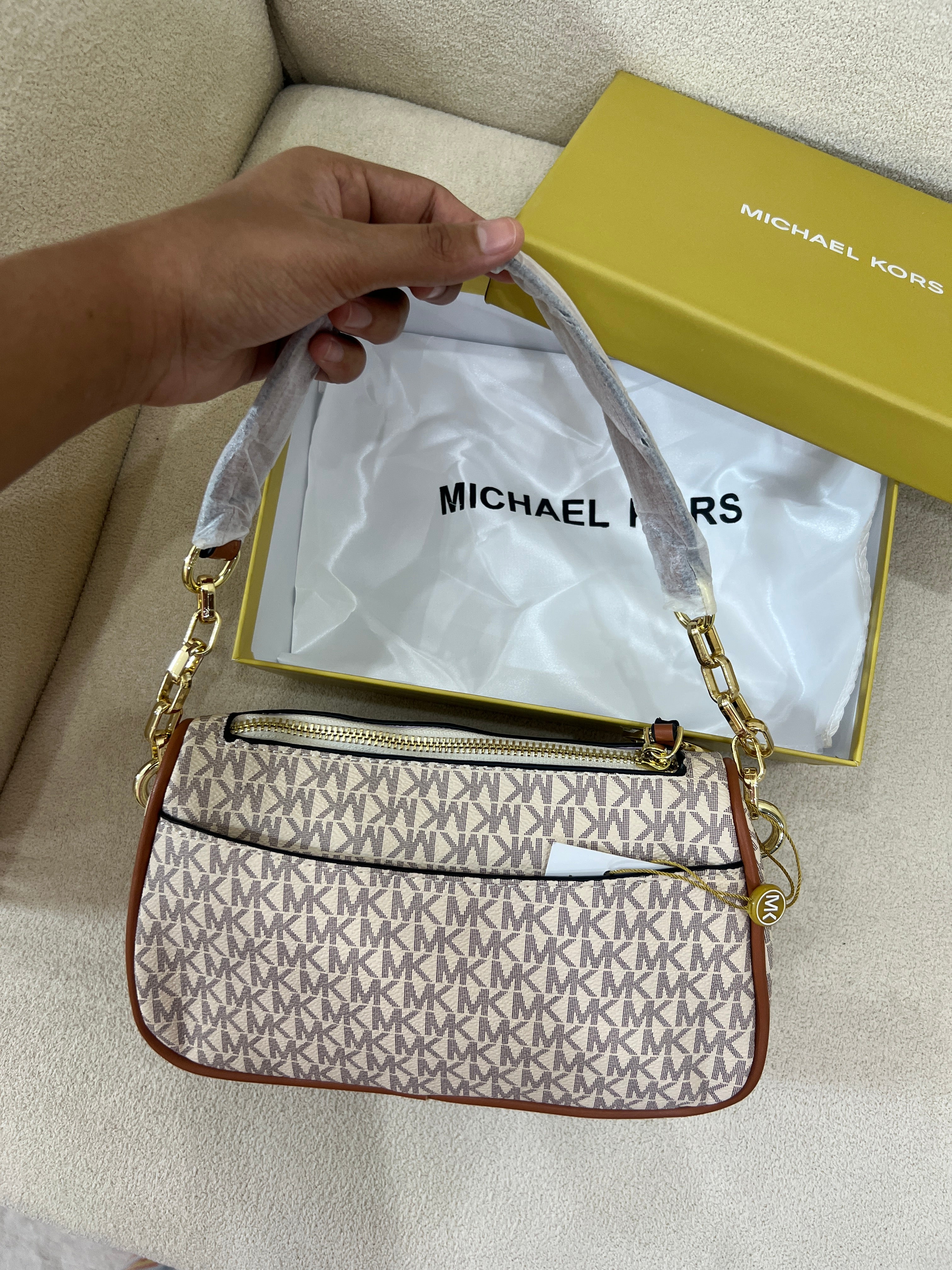 MK Inspired Crossbody Bag (With Long Strap, Dust Bag & Box)