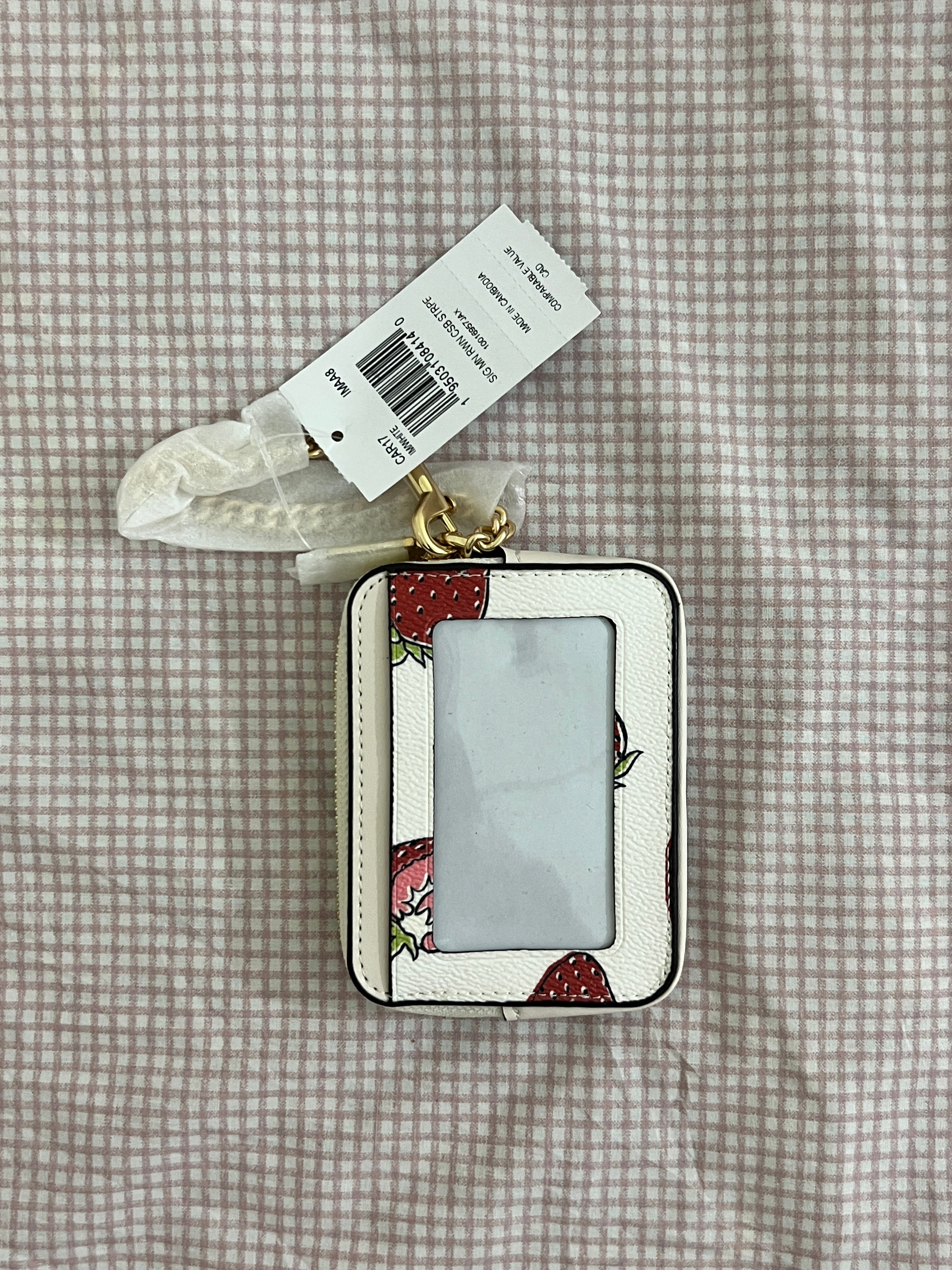 Coach Zip Card Case in Signature Canvas