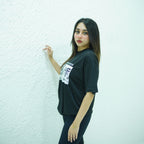 MINIMALIST BLACK- PRINTED DROP SHOULDER