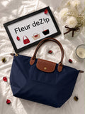 Longchamp Tote MEDIUM - Blue (WITH BRAND LOGO)