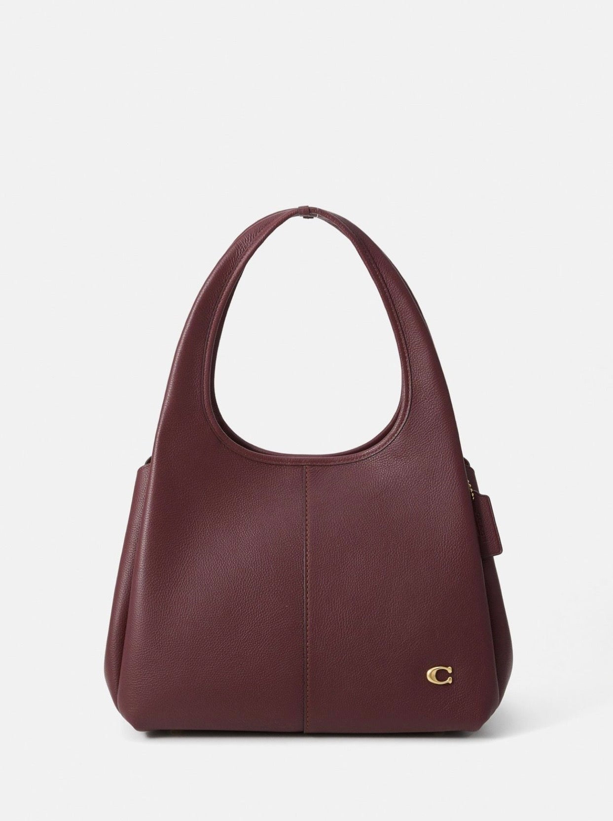 Coach Lana Shoulder Bag 23 In Signature Jacquard burgundy Leather