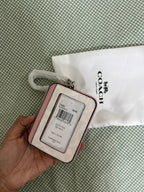 Coach Zip Card Case in Signature Canvas