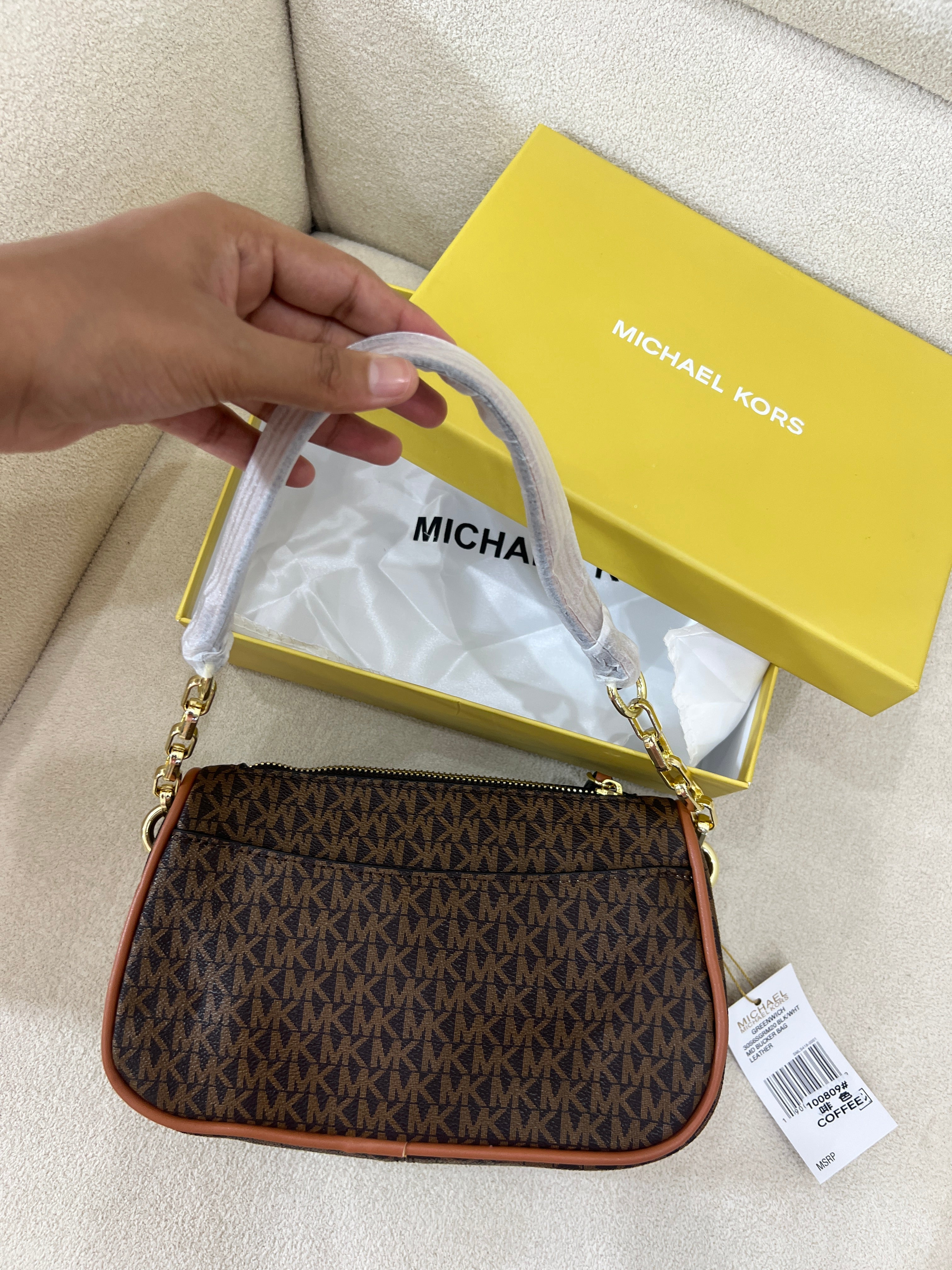MK Inspired Crossbody Bag (With Long Strap, Dust Bag & Box)