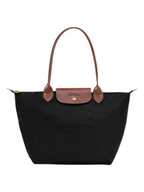 Longchamp Tote LARGE - Black (WITH BRAND LOGO)