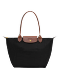 Longchamp Tote MEDIUM - Black (WITH BRAND LOGO)