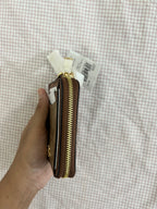 Coach Zip Card Case in Signature Canvas