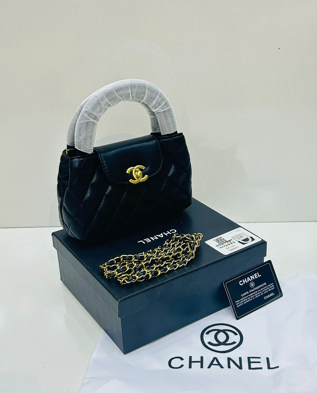 Chanel - Mini Quilted Leather Bag – Classic Black