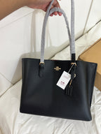 Coach Tote Bag Black / Brown (With Dust Bag & Box)