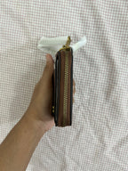 Coach Zip Card Case in Signature Canvas