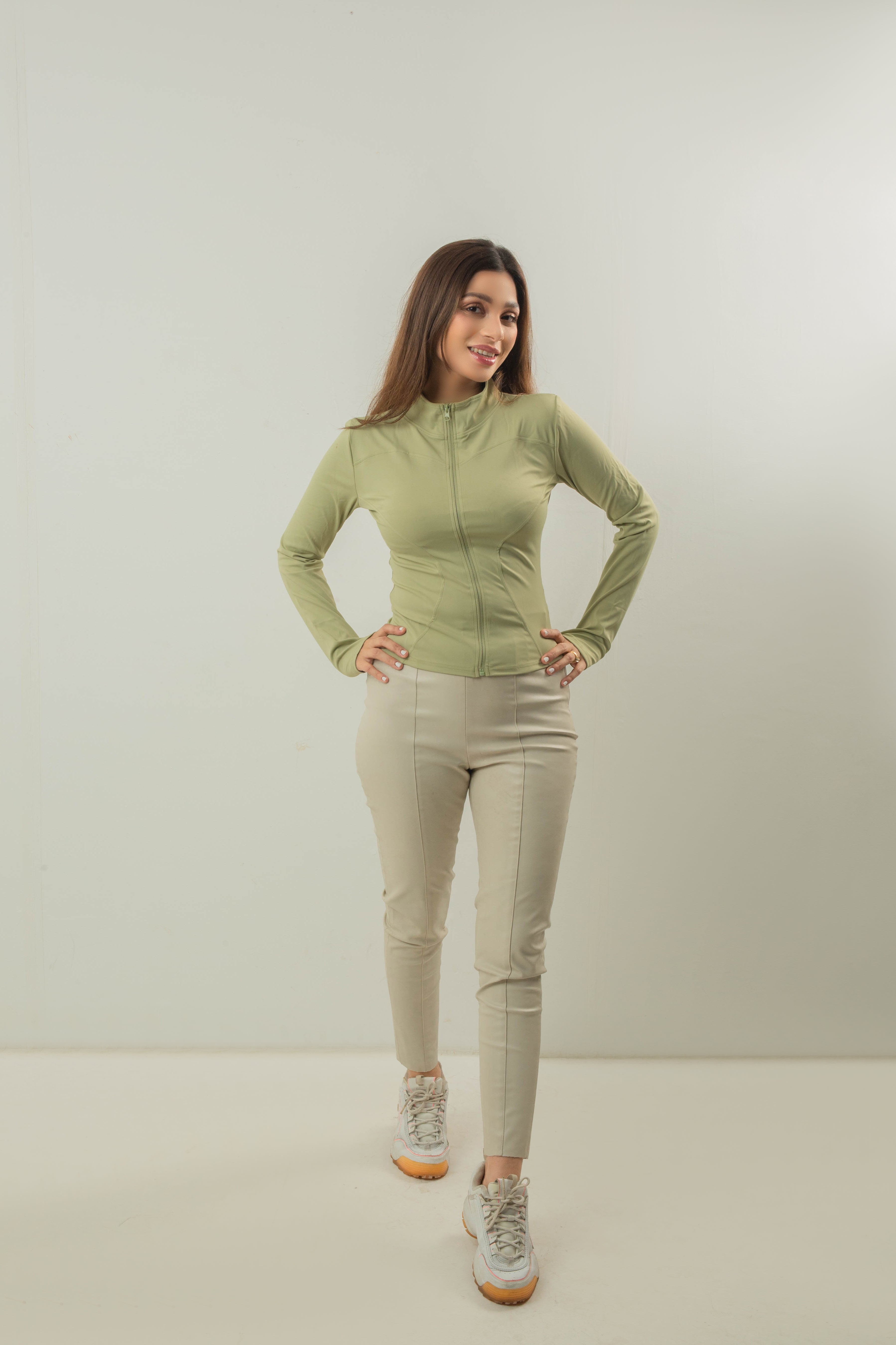 THUMB JACKET-LIGHT GREEN