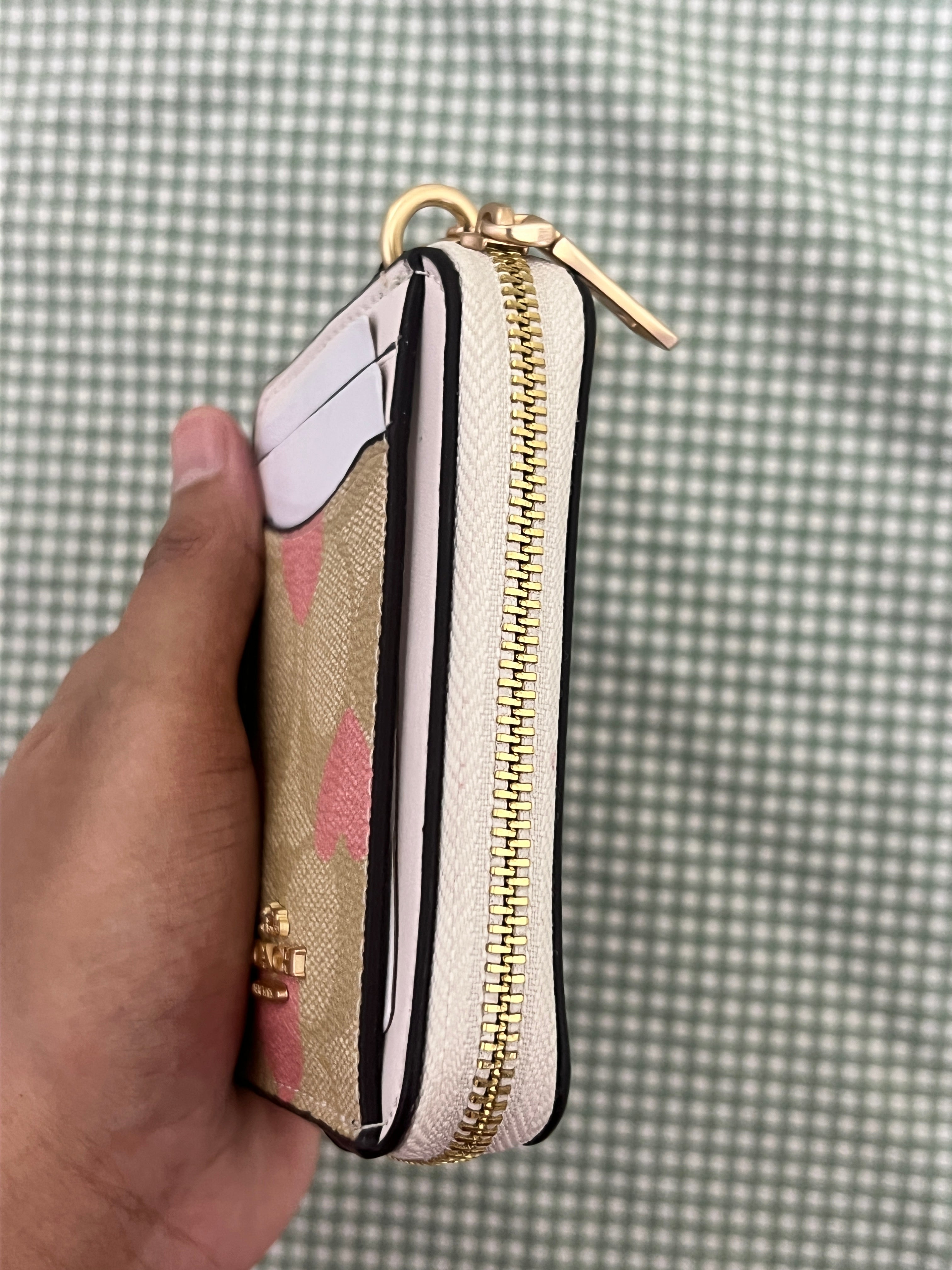 Coach Zip Card Case in Signature Canvas