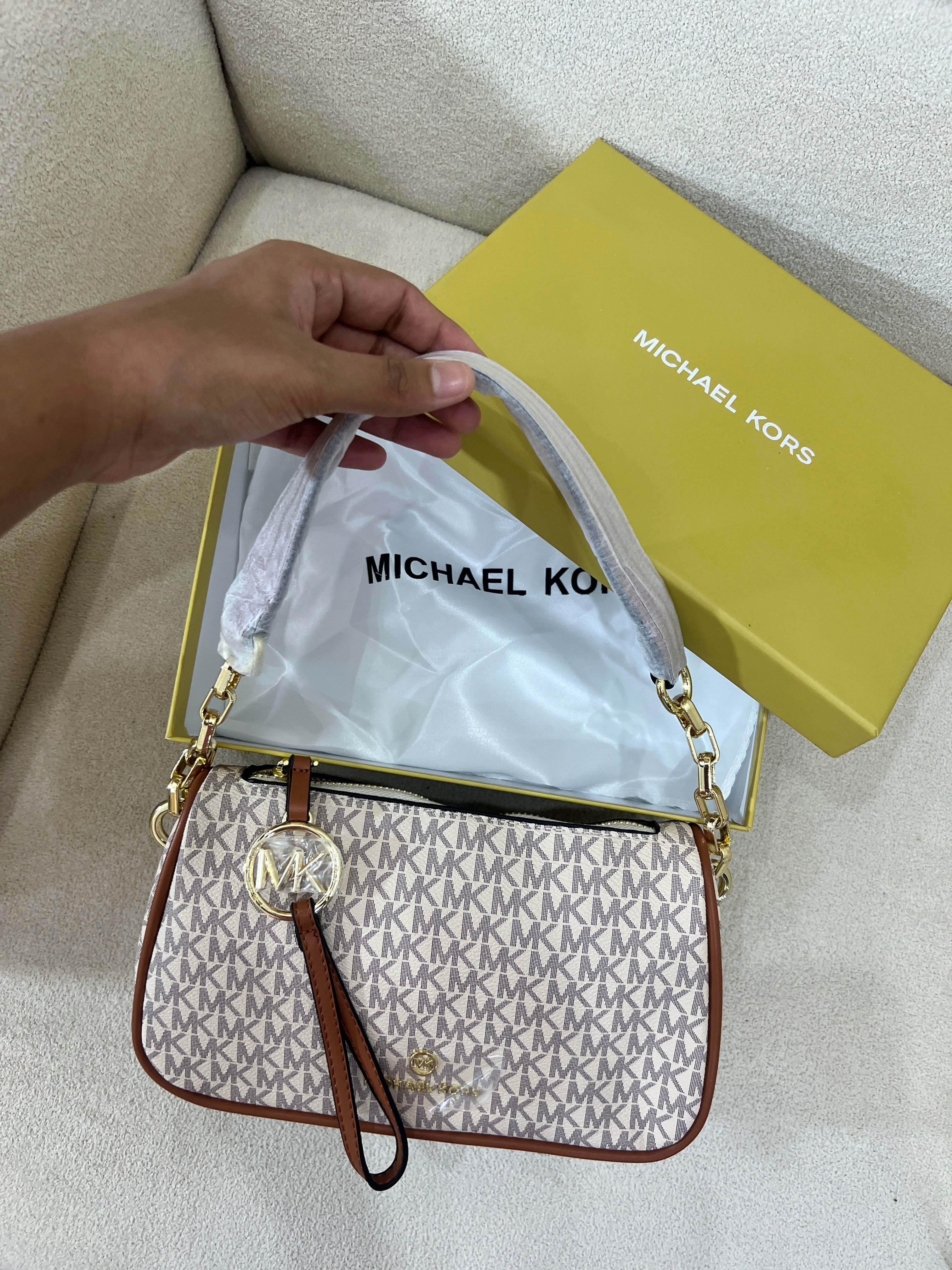 MK Inspired Crossbody Bag (With Long Strap, Dust Bag & Box)