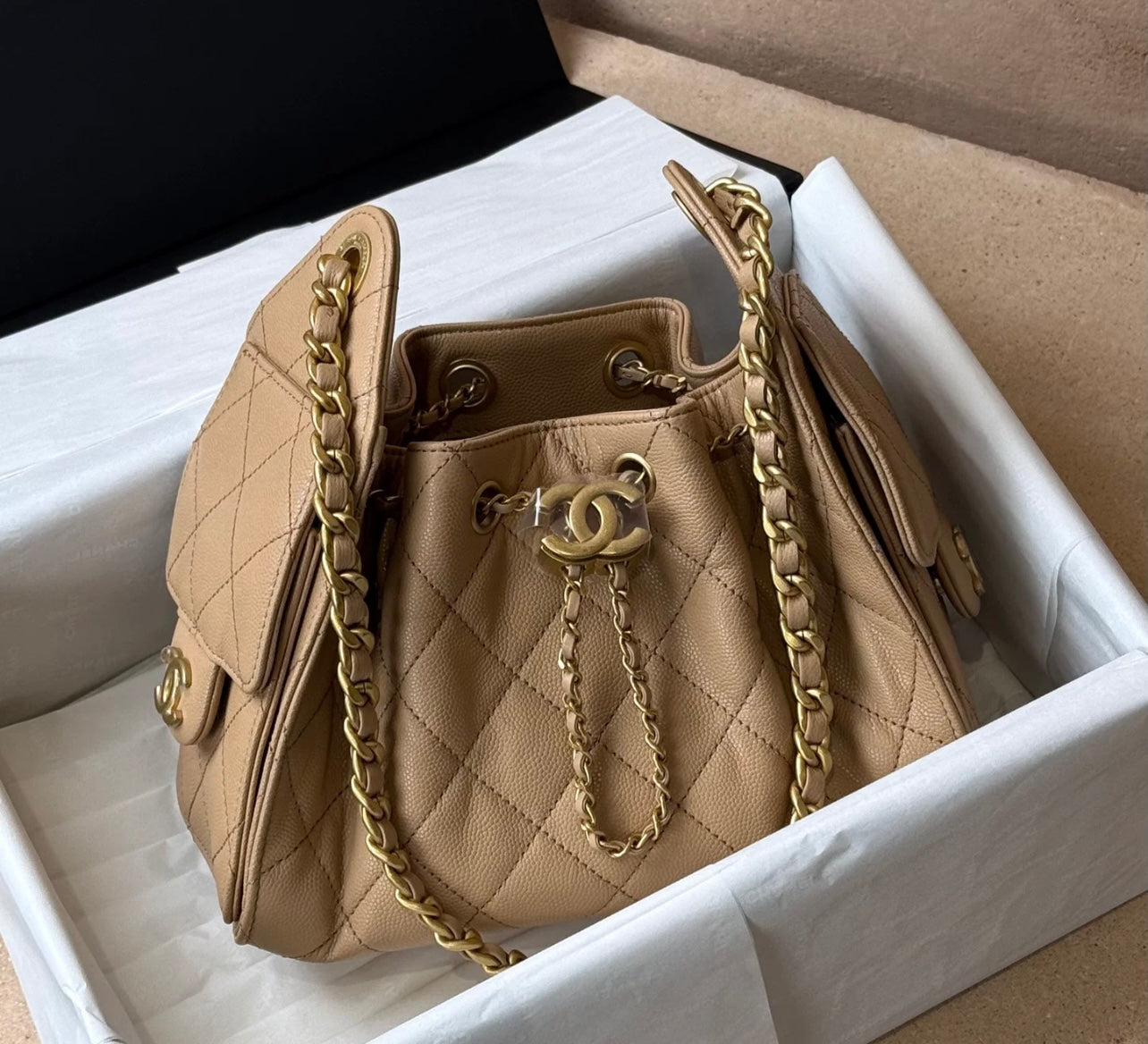 CHANEL 25 Hobo Mini with Complete Packaging