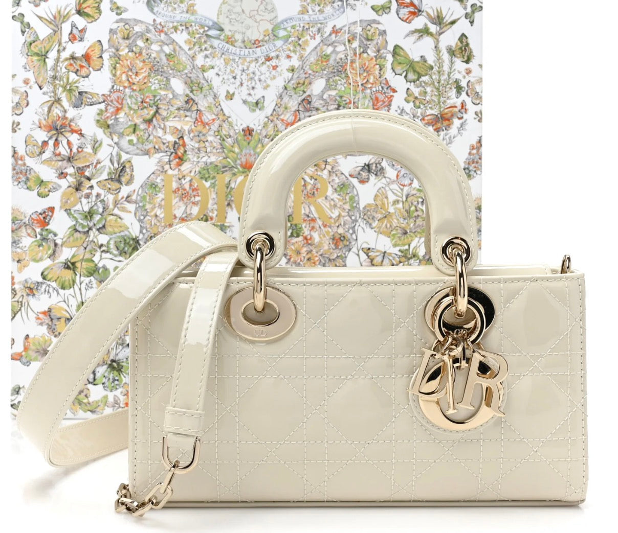 Dior Lady D-Joy Patent Leather with Box