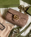 GUCCI MARMONT Dusky Pink Small with Brand Box & Dust Bag