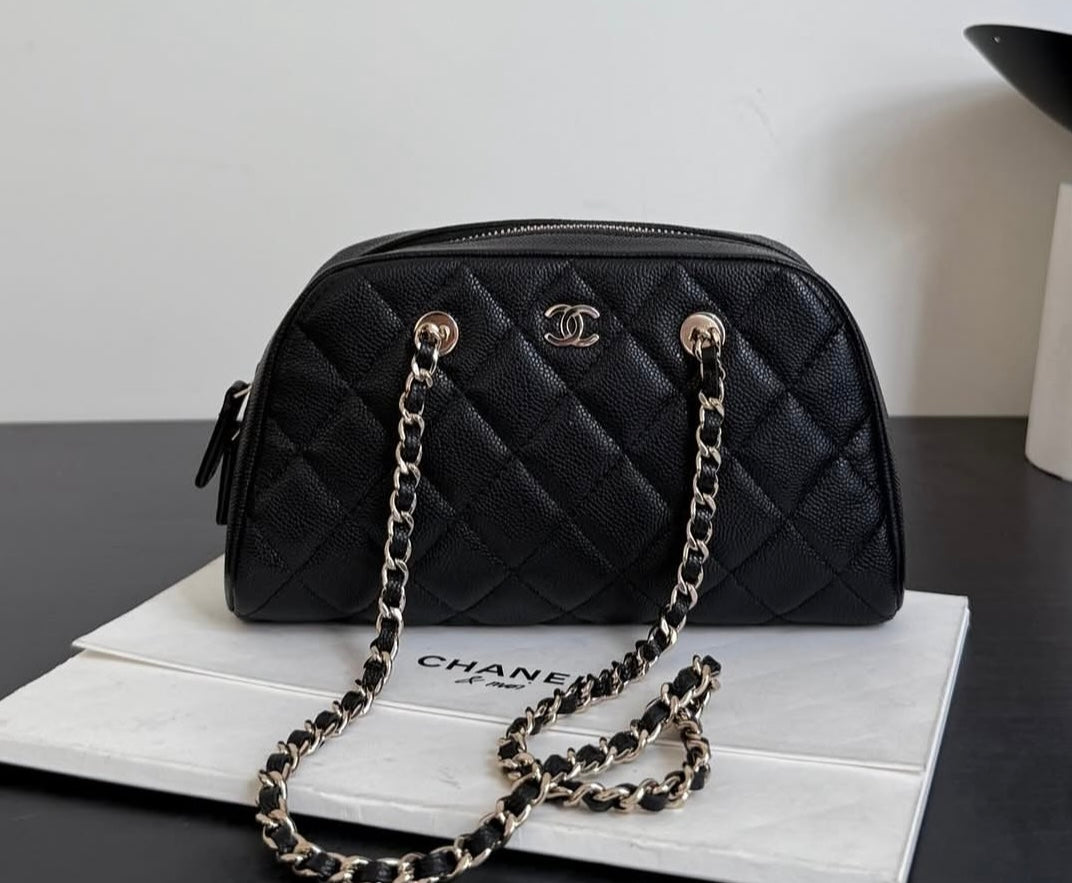 Chanel Small Bowling Bag with Brand Box