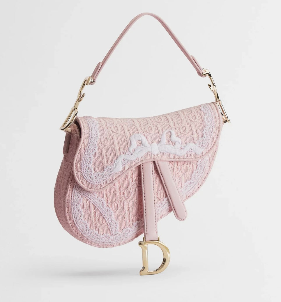 Dior amour Small Saddle Bag with Brand Box