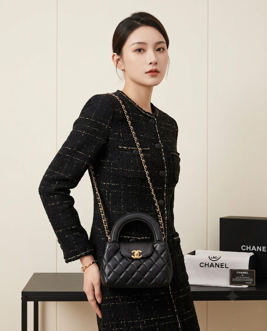 Chanel - Mini Quilted Leather Bag – Classic Black
