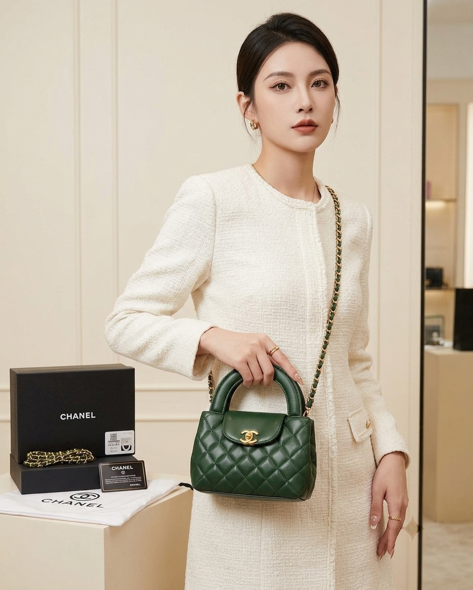 Chanel Mini Quilted Leather Bag – Emerald Green