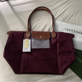 Longchamp Tote LARGE - Wine Red (WITH BRAND LOGO)