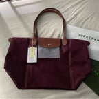 Longchamp Tote LARGE - Wine Red (WITH BRAND LOGO)