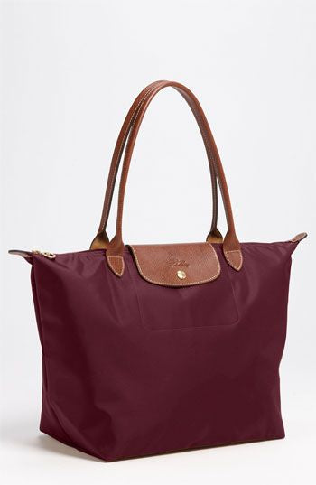 Longchamp Tote LARGE - Wine Red (WITH BRAND LOGO)