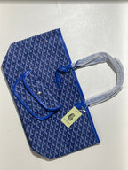 Goyard Tote Bag – Medium Blue (With Pouch)