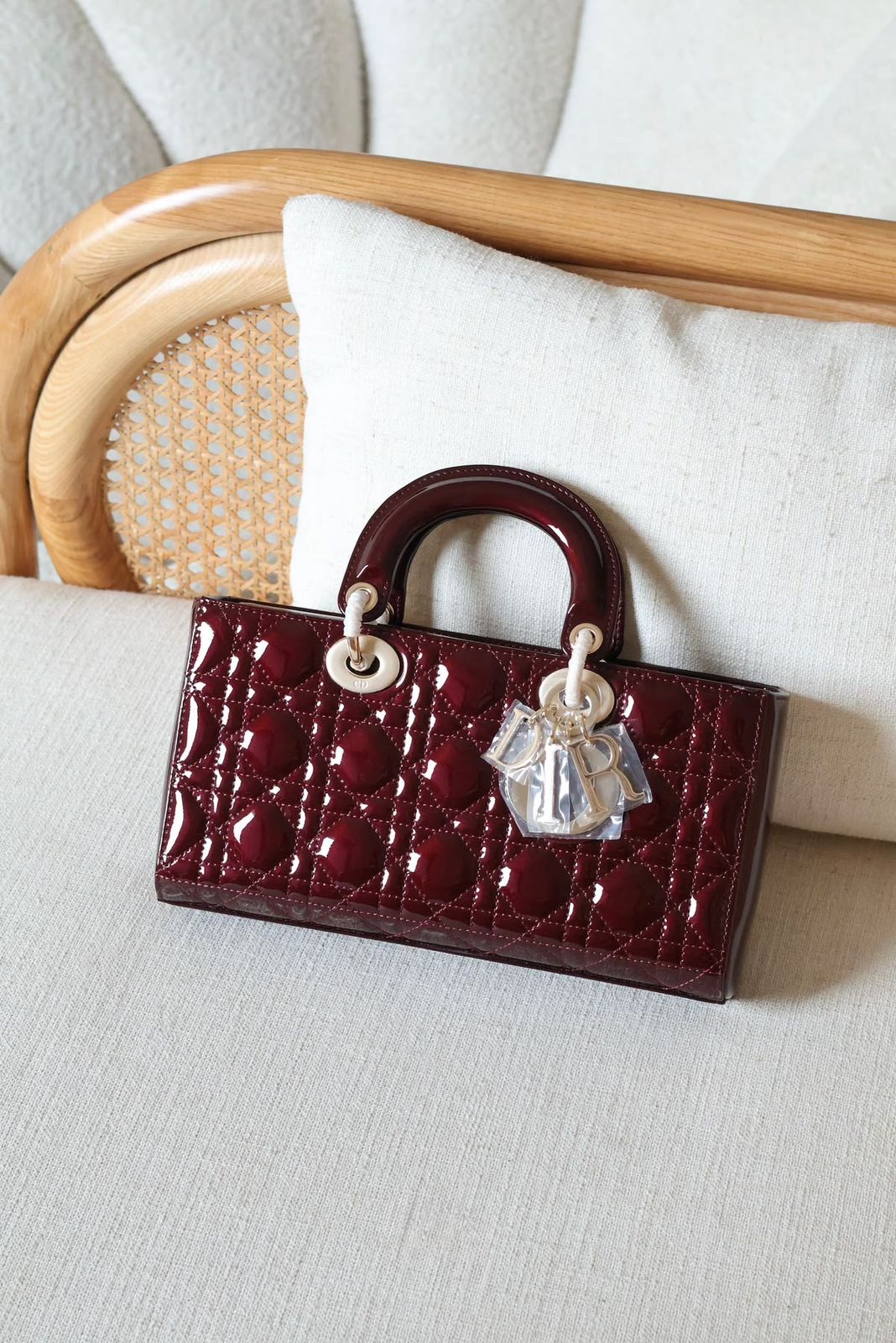 Dior Lady D-Joy Patent Leather with Box