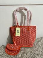 Goyard Tote Bag - Mini Orange (With Pouch)