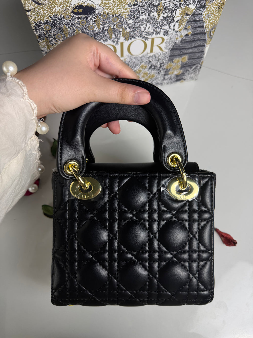 Lady Dior Micro Bag – Black