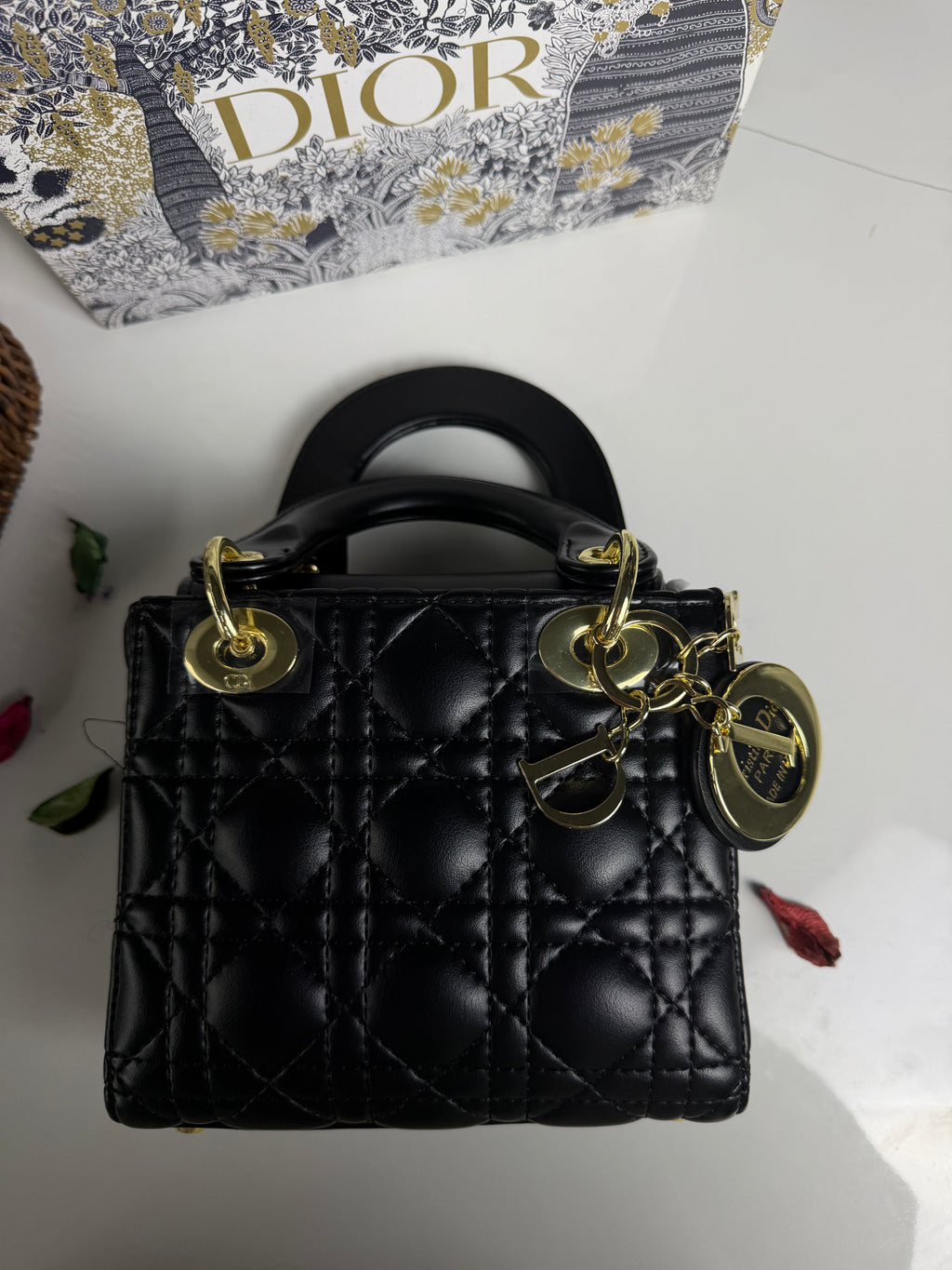 Lady Dior Micro Bag – Black